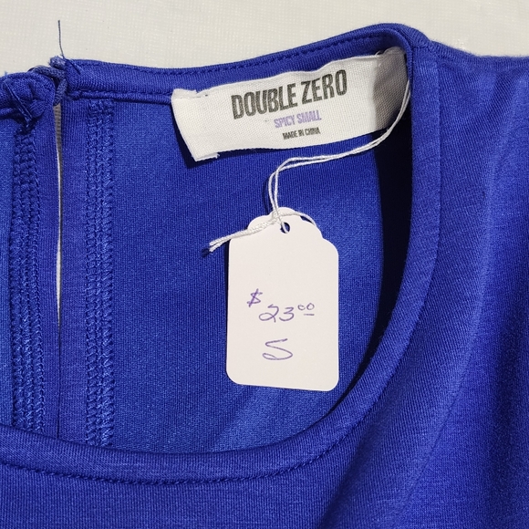 Double Zero Size Small Royal Blue Romper - Picture 6 of 7